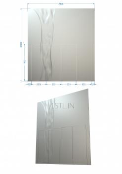 Geometrical panel (PGM_0113) 3D model for CNC machine